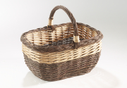 Einkaufskorb aus ungesch�lter Weide mit Henkelgriff