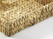 Aufbewahrungskorb aus Wasserhyazinthe Gr��e L quadratisch