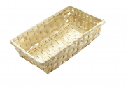 Dekoschale rechteckig aus Bambus
