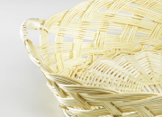 Dekoschale aus Weide rund 40 cm natur