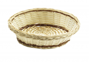 Dekoschale rund aus Weide/Holzspan
