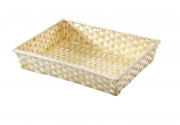 Dekoschale eckig aus Bambus
