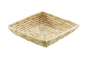 Dekoschale aus Palmblatt quadratisch
