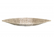 Dekoschale Schiffchenform Wasserhyazinthe/Seegras white-washed