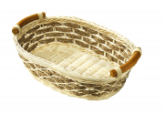 Dekoschale aus Rattan oval