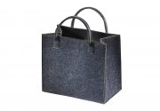 Filztasche dunkel-grau meliert