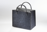 Filztasche dunkel-grau meliert