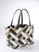 Shopper COFFEE XXL aus PE mit PU Henkeln