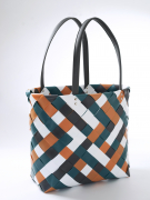 Shopper BARCELONA XL aus PE mit PU Henkeln