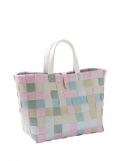 Shopper CANDY XL aus PE mit PU Henkeln und Verschluss