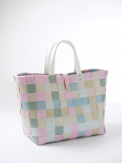 Shopper CANDY XL aus PE mit PU Henkeln und Verschluss