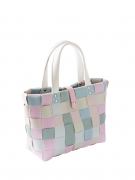 Shopper CANDY SMALL aus PE mit PU Henkeln und Verschluss