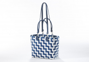 Shopper COTE D�AZUR PREMIUM XL aus PE mit langen abnehmbaren PU Henkeln und Tragegriffen