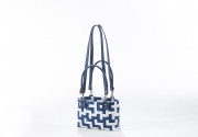 Shopper COTE D�AZUR PREMIUM MINI aus PE mit langen abnehmbaren PU Henkeln und Tragegriffen