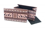 Sitztruhe AFRICA faltbar 76x40x40 mit Kunstleder bezogen inkl. Deckel