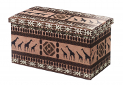 Sitztruhe AFRICA faltbar 76x40x40 mit Kunstleder bezogen inkl. Deckel
