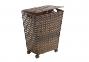 W�schebeh�lter aus Polyrattan dunkelbraun