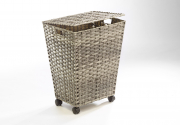 W�schebeh�lter aus Polyrattan grau