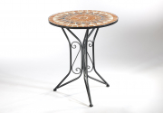 Metalltisch Mosaiktisch Gartentisch mit Mosaik aus Metall