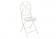 Klappstuhl aus Metall in der Farbe wei�