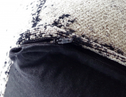 Sitzpouf aus indischem Webstoff GRAY 45x45x45 cm