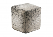Sitzpouf aus indischem Webstoff GRAY 45x45x45 cm