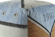 Sitzpouf 1993 aus Canvas im Vintagedesign