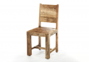 Stuhl MASSIV aus FSC zertifiziertem Mangoholz im Vintagestil