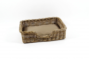 Hundelager PUPPY aus Rattan 72x53x20cm mit passendem Kissen