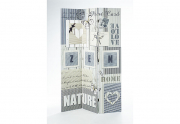 Paravent 3-teilig mit Holzrahmen Canvas�berzug beidseitig bedruckt Motiv Nature