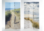 Paravent 3-teilig mit Holzrahmen Canvas�berzug beidseitig bedruckt Motiv K�ste