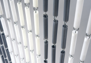 T�rvorhang TUBES aus Kunststoff 90x200 cm Aluleiste 45 Str�nge