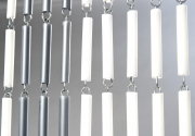 T�rvorhang TUBES aus Kunststoff 90x200 cm Aluleiste 45 Str�nge