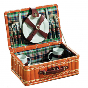 Picknickkoffer f�r 2 Personen best�ckt Bambus