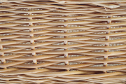 Holzkorb eckig gekochte Weide Leinen Gr 2