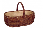 Holzkorb ungesch�lte Weide Leinen