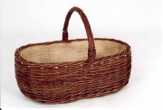 Holzkorb ungesch�lte Weide Leinen