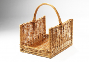 Holzkorb eckig gekochte Weide