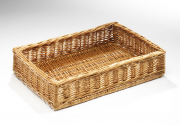 Auslagenkorb Ausstellkorb Presentkorb B�ckerkorb eckig gekochte Weide