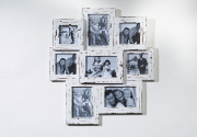 Bilderrahmen-Collage shabby-white aus Holz f�r bis zu 8 Bilder