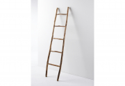 Dekoleiter aus geflammten Tanoak-Holz 167 cm natur - ohne Deko