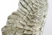 Deko-Fl�gel silber aus Polyresin zur Wanddekoration Engelsfl�gel