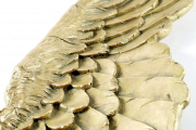 Deko-Fl�gel gold aus Polyresin als Wanddekoration Engelsfl�gel