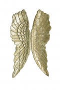 Deko-Fl�gel gold aus Polyresin als Wanddekoration Engelsfl�gel