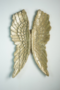 Deko-Fl�gel gold aus Polyresin als Wanddekoration Engelsfl�gel
