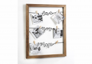 Bilderrahmen Bilderhalter LOVE YOU MORE mit Leinen und Klammern