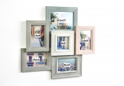 Bilderrahmen Bilderhalter Collage PASTELL f�r 6 Bilder