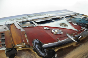 Metallbild 3D rechteckig VW BULLY 2 als 3D Relief