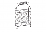 Weinregal WINE f�r 9 Flaschen aus Metall antikbraun