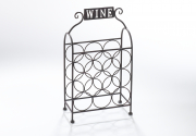 Weinregal WINE f�r 9 Flaschen aus Metall antikbraun